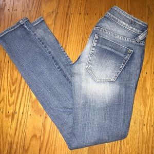 Super skinny ripped jeans